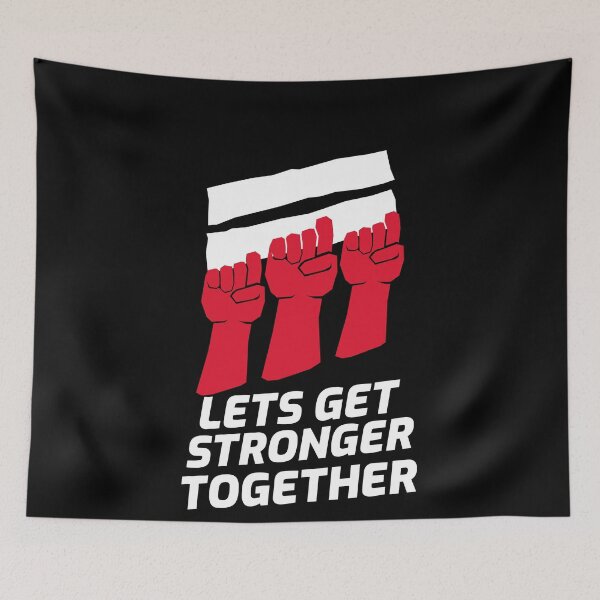 Item preview, Lets Get Stronger Together Fists designed and sold by jacks-tees.