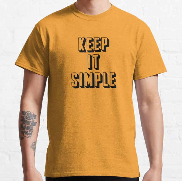 Diseño retro Keep it simple  Camiseta clásica