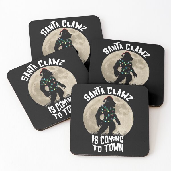 Artikelvorschau, Santa Clawz kommt in die Stadt Werwolf Santa Claus Vollmond entworfen und verkauft von Funny Shirts Matter.