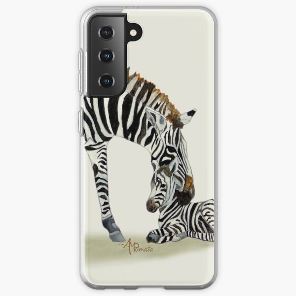 Zebras In Watercolor Samsung Galaxy Soft Case