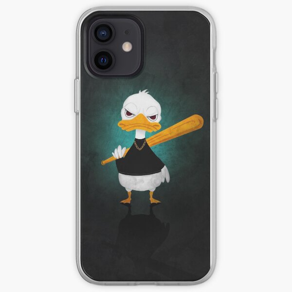 Cas de téléphone de canard en colère Coque souple iPhone