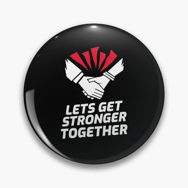 Item preview, Lets Get Stronger Together Shaking Hands designed and sold by jacks-tees.
