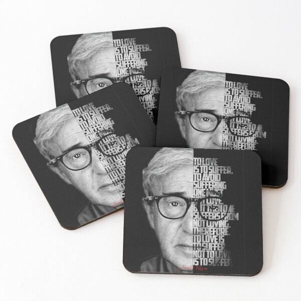 Item preview, Black and white Woody Allen quote poster designed and sold by Enea Kelo.