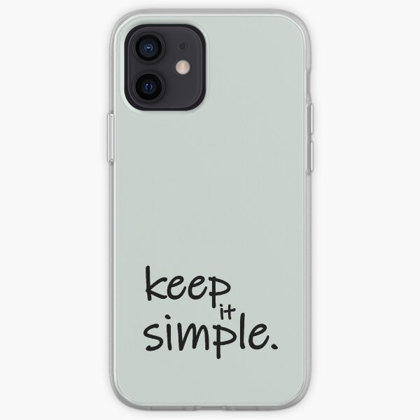 Diseño Keep it simple Funda blanda para iPhone