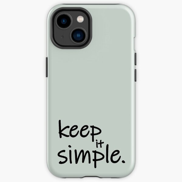 Diseño Keep it simple Funda resistente para iPhone