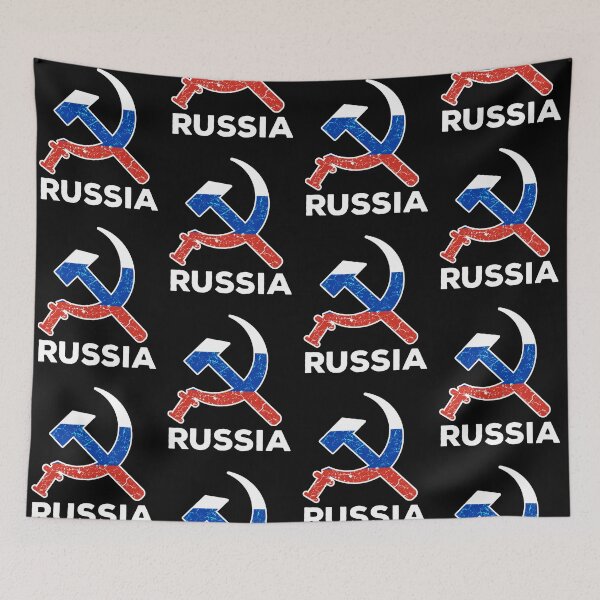 Item preview, Hammer and sickle with Russian flag designed and sold by Mila1946.
