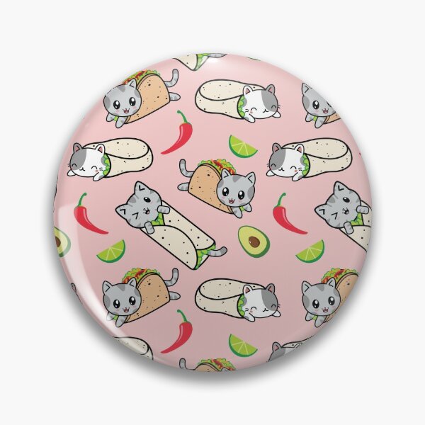 Item preview, Purrito and Taco Cat Kawaii Print designed and sold by CompassandCrate.