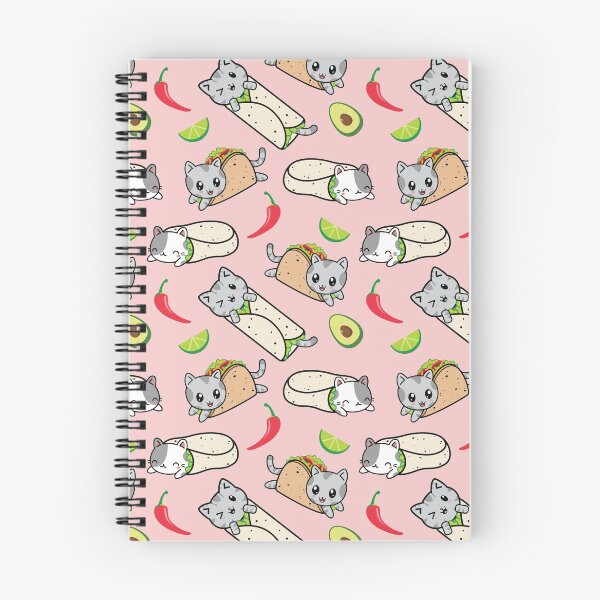 Item preview, Purrito and Taco Cat Kawaii Print designed and sold by CompassandCrate.