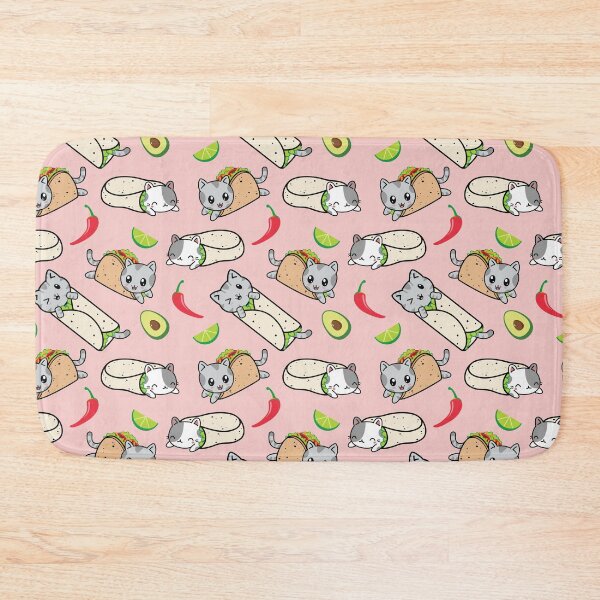 Item preview, Purrito and Taco Cat Kawaii Print designed and sold by CompassandCrate.