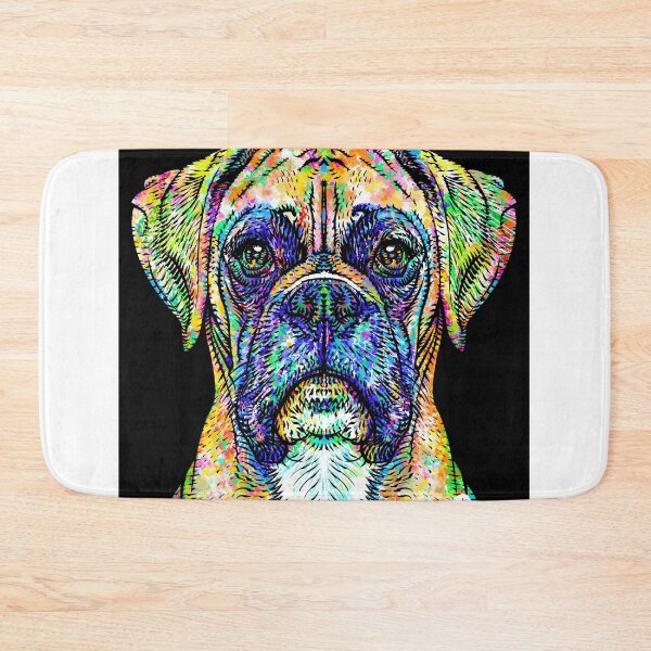 Item preview, BOXER watercolor and ink portrait designed and sold by lautir.