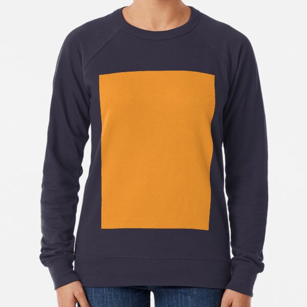 pastel orange sweatshirt