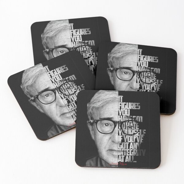 Item preview, Black and white Woody Allen quote poster designed and sold by Enea Kelo.