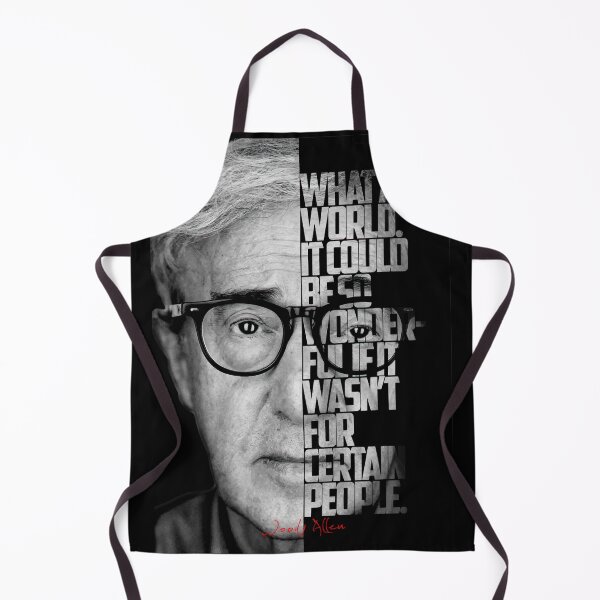 Item preview, Black and white Woody Allen quote poster designed and sold by Enea Kelo.