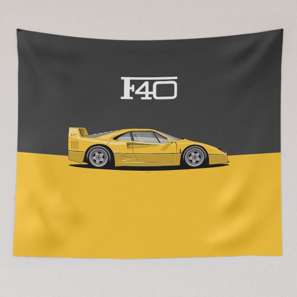Item preview, F40 yellow  Car designed and sold by Keyur44.