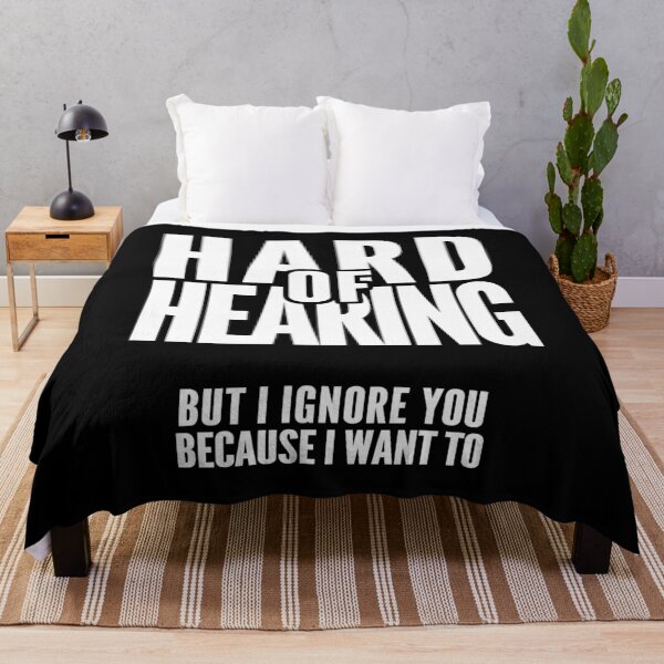 Item preview, Hard of Hearing But I Ignore You – Funny Rude Deaf Gain designed and sold by The Green Corner.