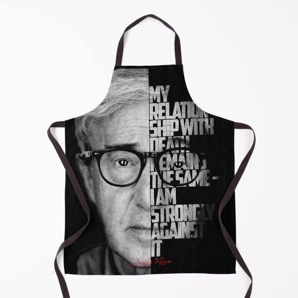 Item preview, Black and white Woody Allen quote poster designed and sold by Enea Kelo.