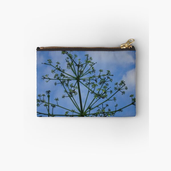 Item preview, Vibrant Blue Sky Backdrop with Shadowed Green Budding Plant and Leaves designed and sold by StayCuztom.