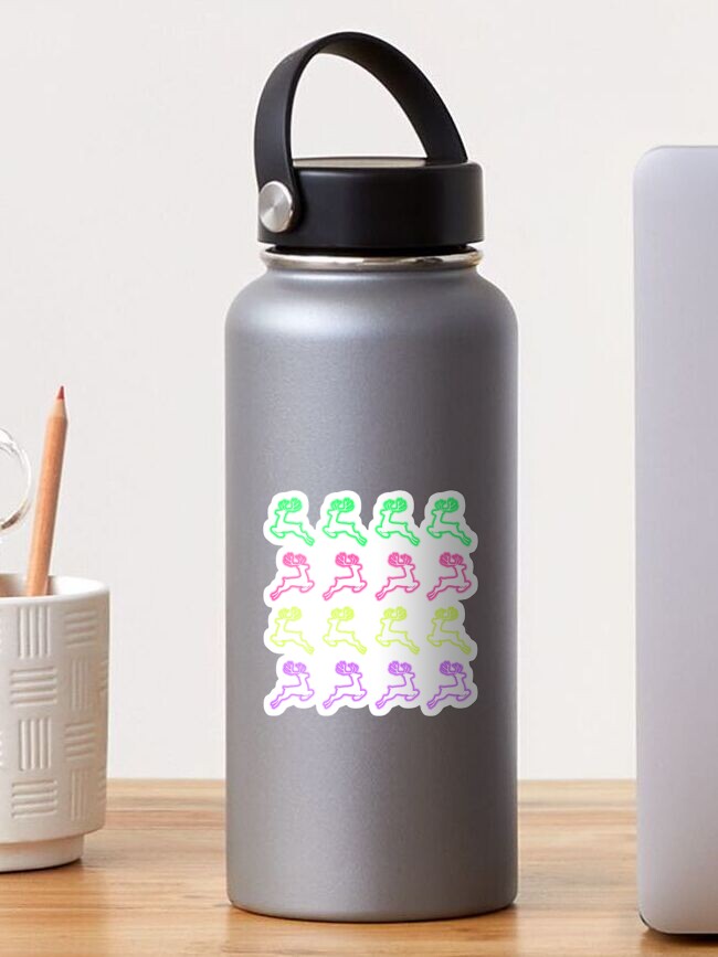 Thumbnail 1 von 3, Sticker, Neon Rentier designt und verkauft von HelloGrackle.