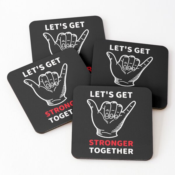 Item preview, Lets Get Stronger Together Hand designed and sold by jacks-tees.