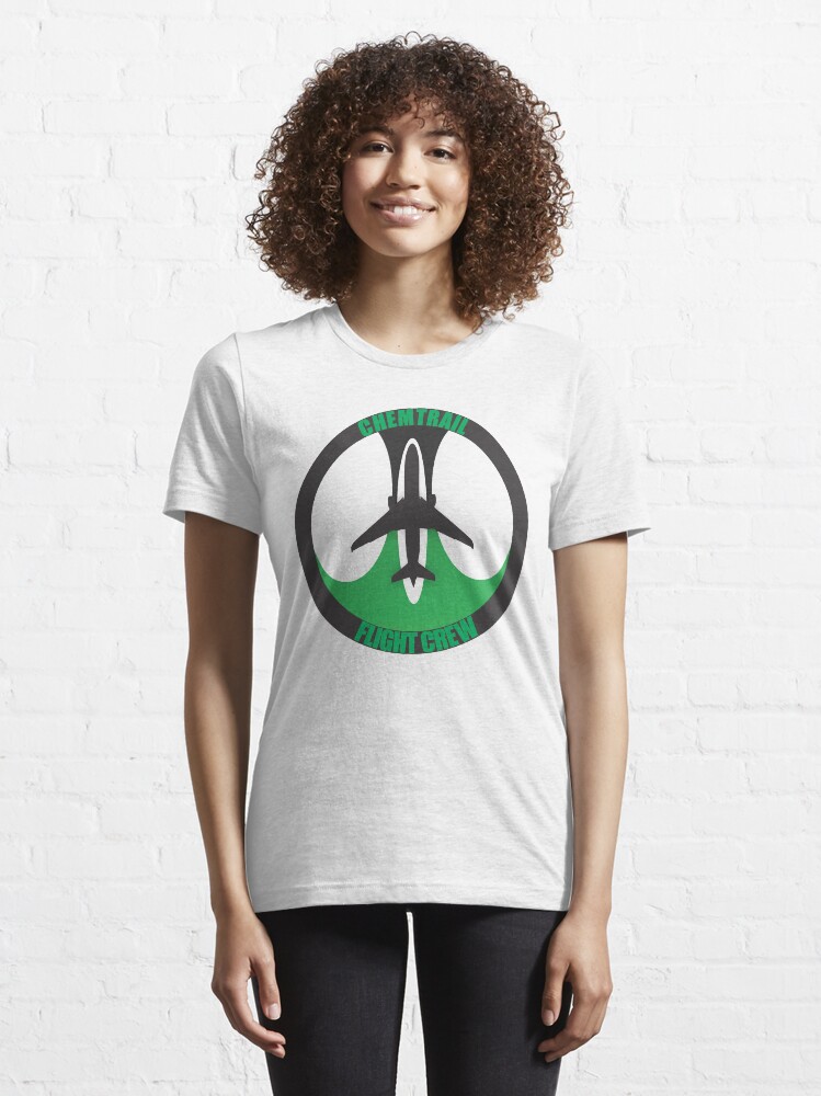 Alternate view of Model 64 - Chemtrail Flight Crew Essential T-Shirt