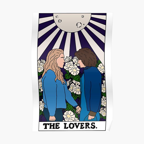The Lovers Tarot Card Dani and Jamie - The Haunting Of Bly Manor Poster