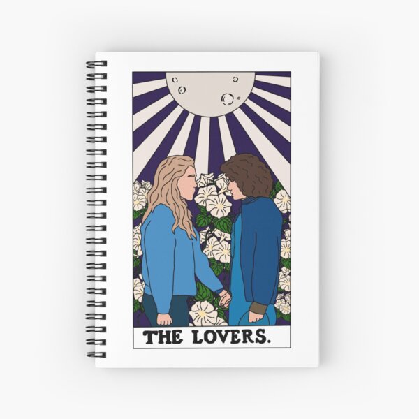 The Lovers Tarot Card Dani and Jamie - The Haunting Of Bly Manor Spiral Notebook