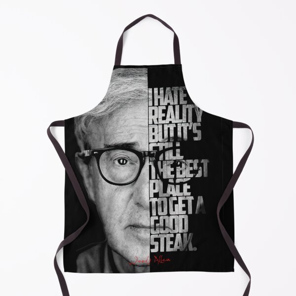Item preview, Black and white Woody Allen quote poster designed and sold by Enea Kelo.