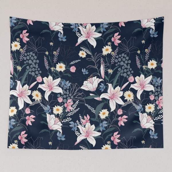 Item preview, fitted flowers pattern designed and sold by virilamissa.