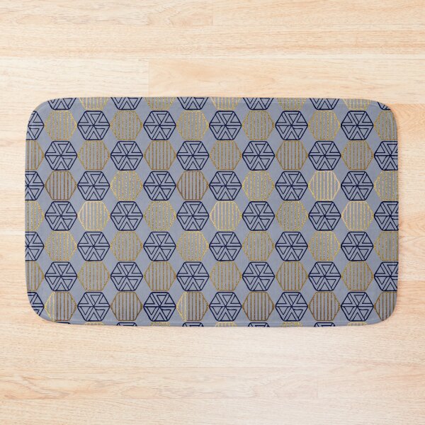 Item preview, GEOMETRIC HEXAGON - BLUE designed and sold by PrachiManerikar.
