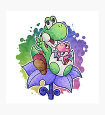 Yoshi and Baby Yoshi Photographic Print
