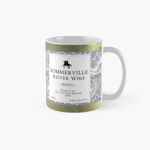 Aperçu de l'œuvre SOMMERVILLE Red Wine Label | Border Reivers créée et vendue par yourscotborders.