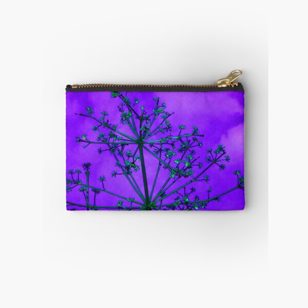 Item preview, Vibrant Purple Haze Sky Backdrop with Shadowed Green Budding Plant and Leaves designed and sold by StayCuztom.