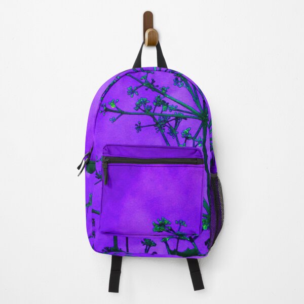 Item preview, Vibrant Purple Haze Sky Backdrop with Shadowed Green Budding Plant and Leaves designed and sold by StayCuztom.