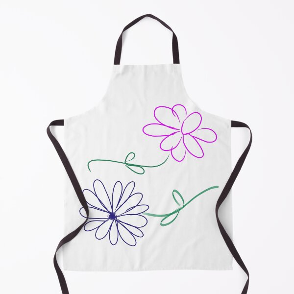 Item preview, Pink and Blue Flowers Sketch designed and sold by ittybittyowl.