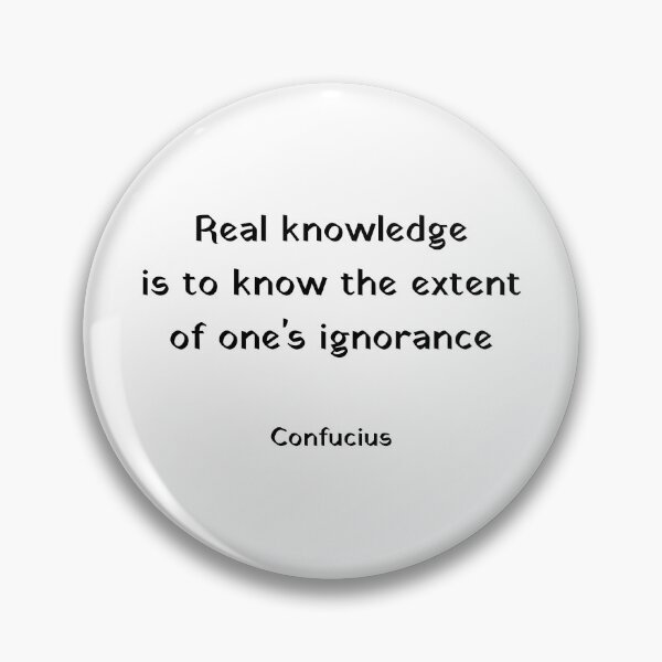 Item preview, Real knowledge is to know the extent of ones ignorance - Confucius Quotes designed and sold by Inspirationmotivation.