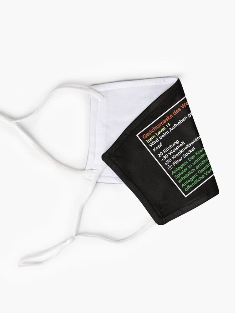 Alternative Ansicht von Kultige Tool-Tip Gamer Maske im MMORG Stil: Gesichtsmaske des Weisen Maske