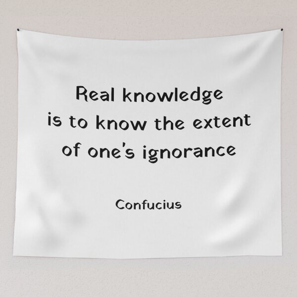 Item preview, Real knowledge is to know the extent of ones ignorance - Confucius Quotes designed and sold by Inspirationmotivation.