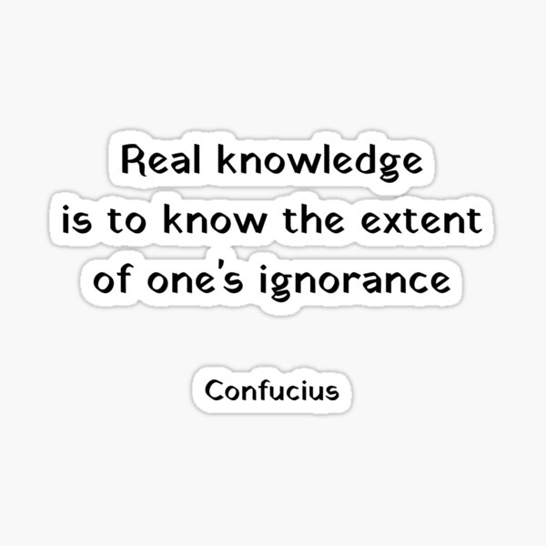 Item preview, Real knowledge is to know the extent of ones ignorance - Confucius Quotes designed and sold by Inspirationmotivation.