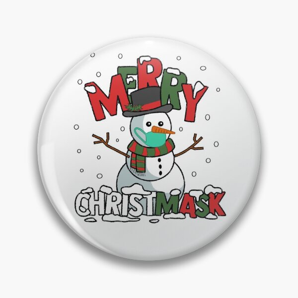 Item preview, Merry Christmask 2020 - Snowman Wearing Mask Funny designed and sold by elijohn23.