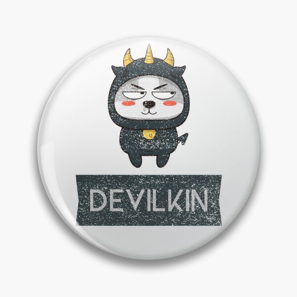 Item preview, Devilkin- cute little devil baby dog with horns designed and sold by josephsteez.