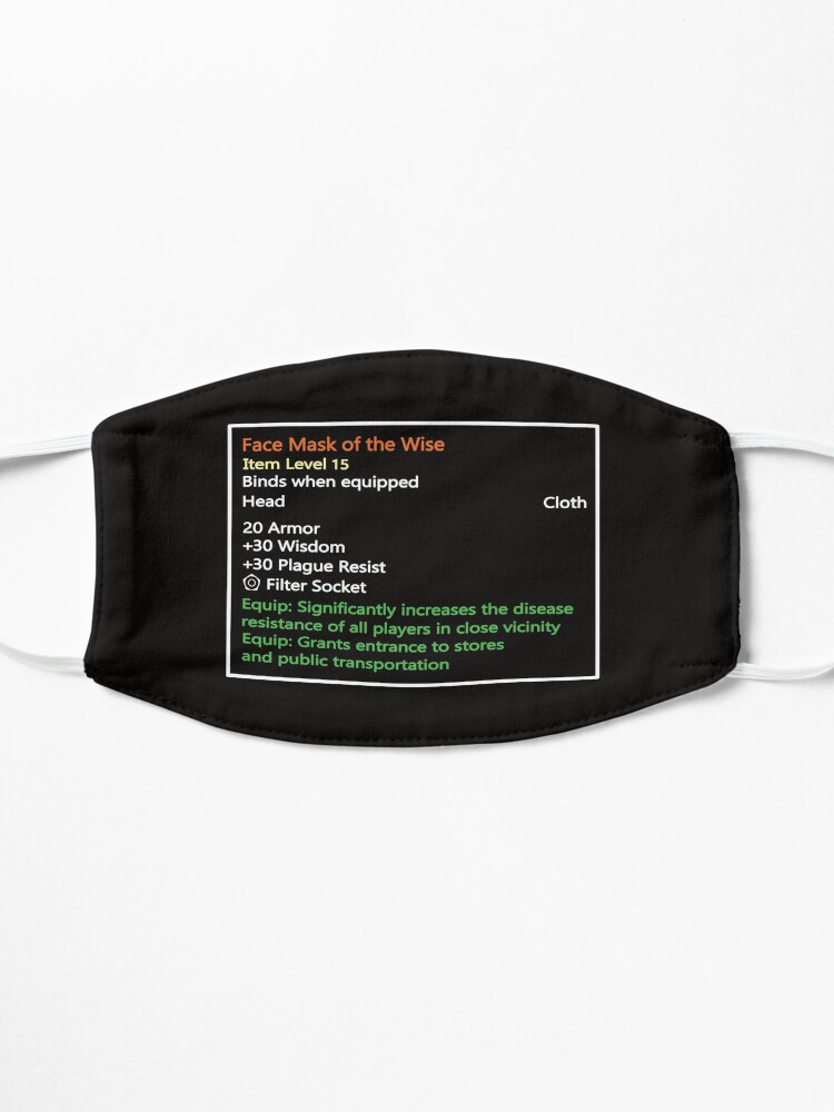 Alternative Ansicht von Kultige Tool-Tip Gamer Maske im MMORPG Stil: Face Mask of the Wise Maske