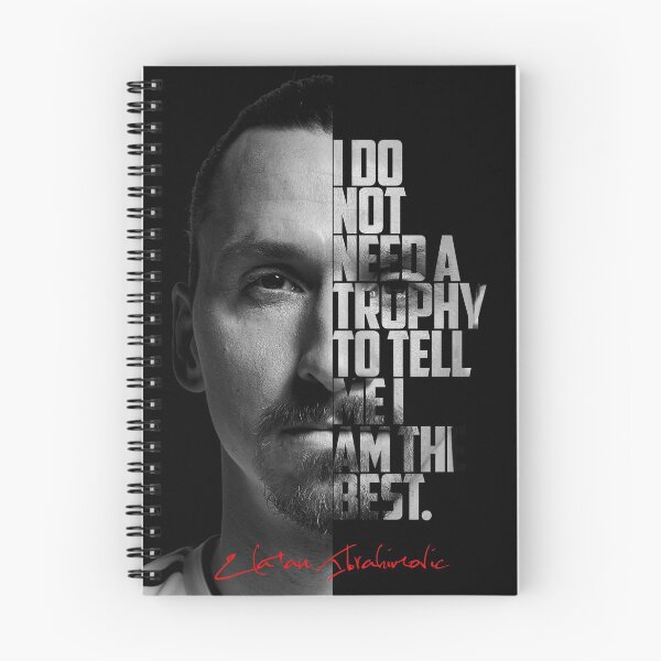 Item preview, Black and white Zlatan Ibrahimovic quote poster designed and sold by Enea Kelo.