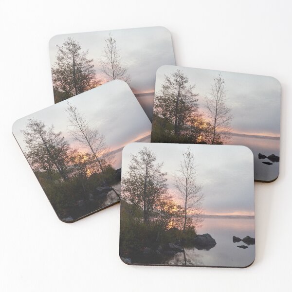 Item preview, The rising sun over the foggy lake designed and sold by Jouko Lehto Photography.