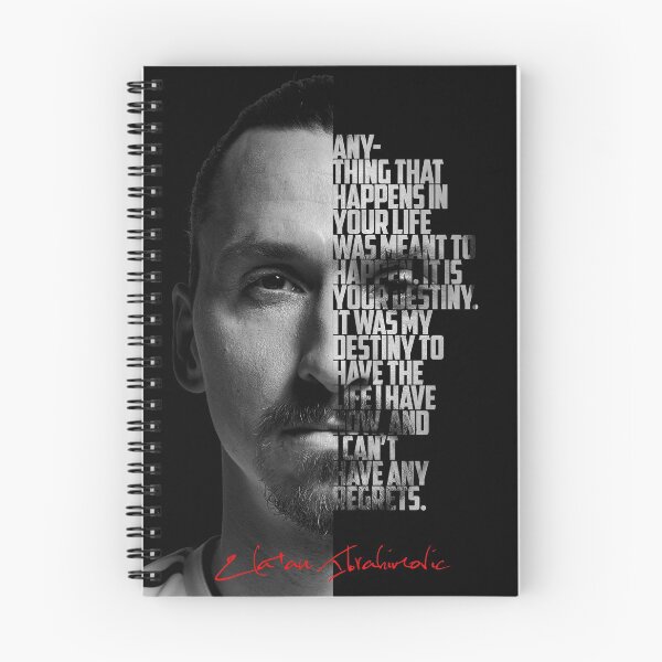 Item preview, Black and white Zlatan Ibrahimovic quote poster designed and sold by Enea Kelo.