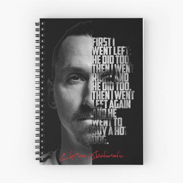 Item preview, Black and white Zlatan Ibrahimovic quote poster designed and sold by Enea Kelo.