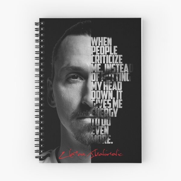 Item preview, Black and white Zlatan Ibrahimovic quote poster designed and sold by Enea Kelo.