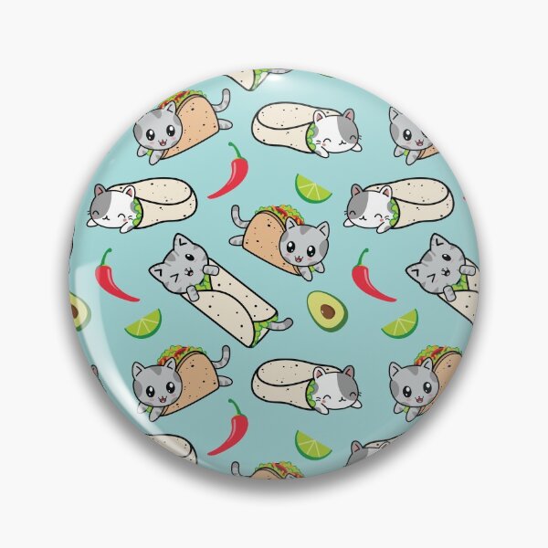 Artikelvorschau, Purrito und Taco Cat Kawaii Print entworfen und verkauft von CompassandCrate.