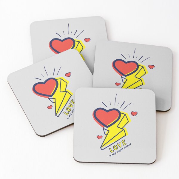 Item preview, "LOVE is My Super Power" Funny Pop Art Design  designed and sold by Creative 1111.