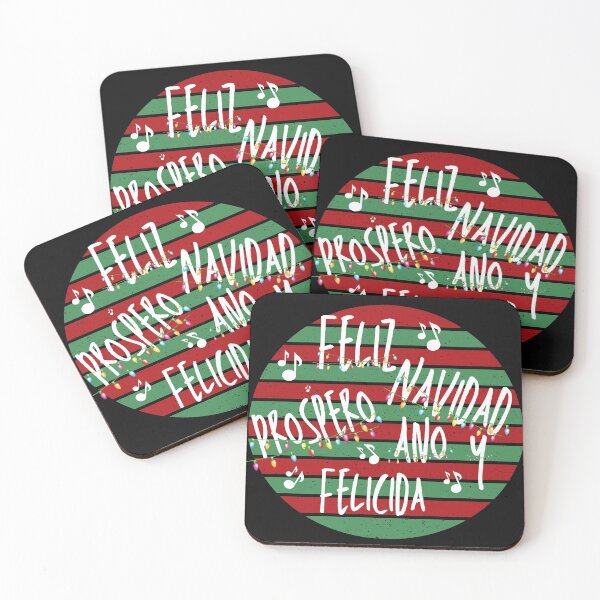 Item preview, Prospero ano y felicidad, Feliz Navidad, navidad, feliz, spanish,  papa noel, san nicolas mexican, festive, party, hispanic, christmas,sunset, christmas holidays, christmas tree, santa claus, designed and sold by prteacool.