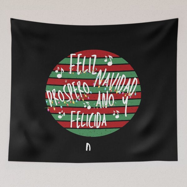Item preview, Prospero ano y felicidad, Feliz Navidad, navidad, feliz, spanish,  papa noel, san nicolas mexican, festive, party, hispanic, christmas,sunset, christmas holidays, christmas tree, santa claus, designed and sold by prteacool.